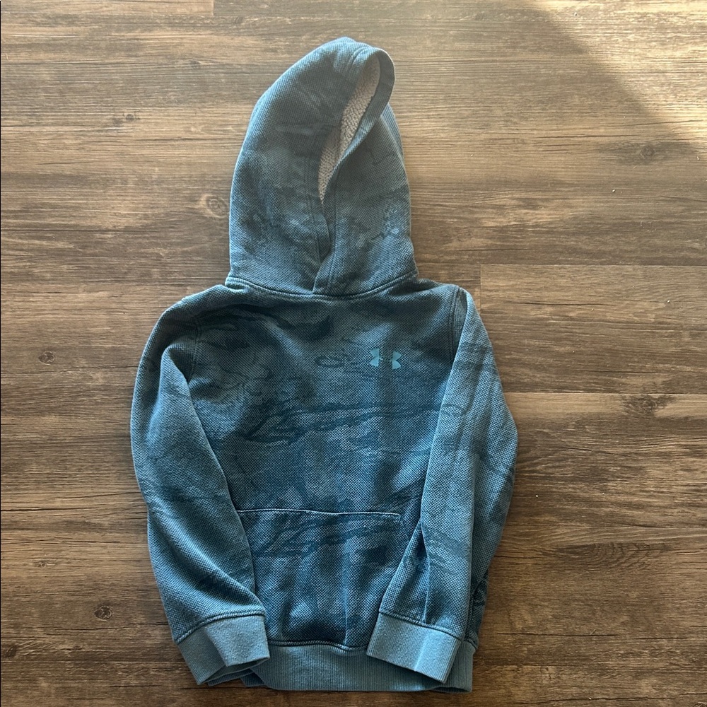 Under Armour Kids Camouflage Blue Hoodie